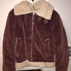 William Barry Corduroy/Sherpa Bomber Jacket